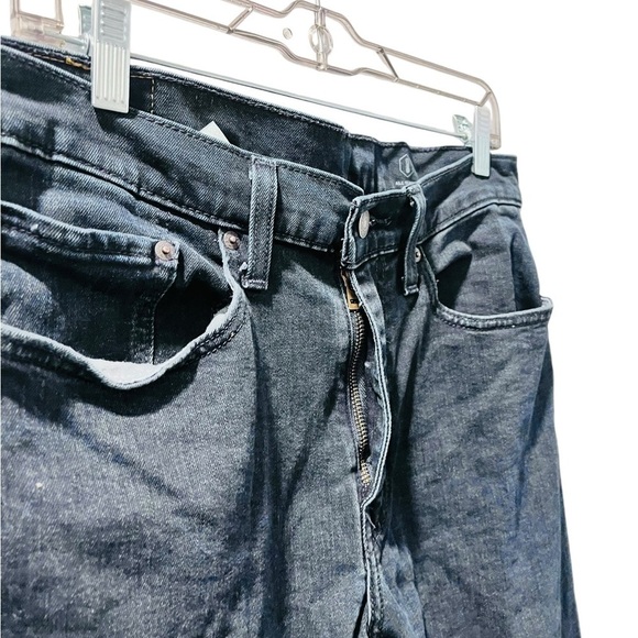 Levi's Strauss 502 Taper Fit Men's Jeans 32x26 Dark Wash Casual Denim Pocket - Picture 3 of 7